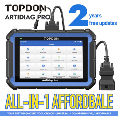 2024 TOPDON ArtiDiag PRO Car Diagnostic OBD2 Code Scanner Full System Scan Tool