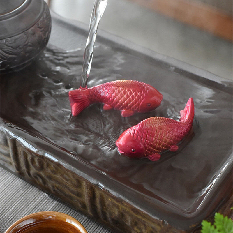 Pet Ornaments Colour Changing Year Prosperity Tea Accessories