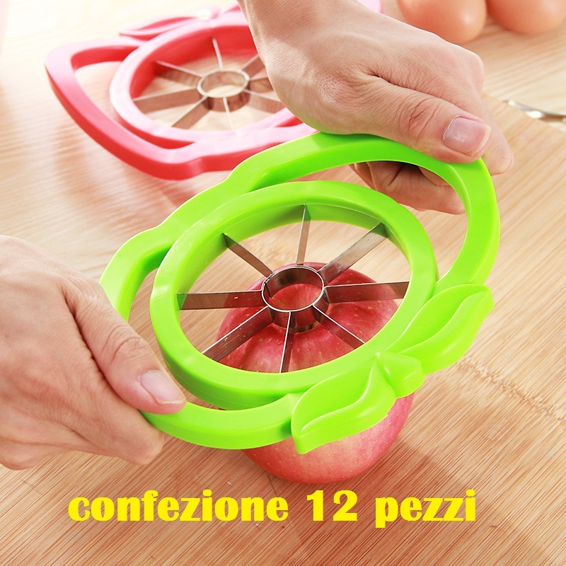 Set 12 Pz Taglia Affetta Mela Spicchi Apple Slicer Divide Frutta moc
