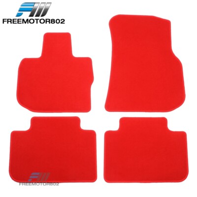 18-24 G01 X3 G02 X4 Car Floor Mats 1st 2nd Row Carpet Red Nylon 4PCS FOR: (BMW)
