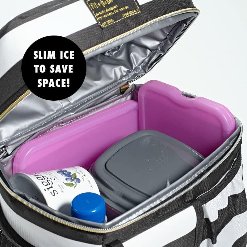 4 Pack Xtra Large Ice Packs Slim Reusable Long-Lasting Coolers For Lunch Box Bag