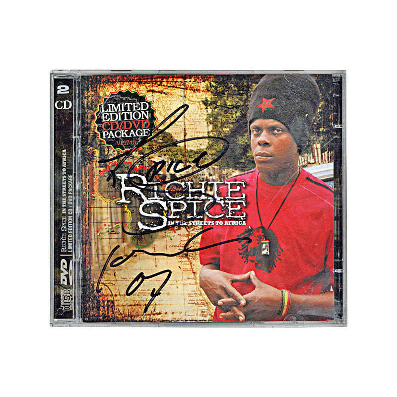 Richie Spice Autographed In The Streets To Africa DVDs