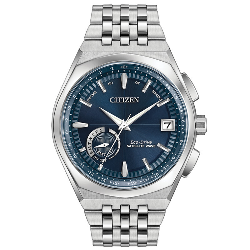 Pre-owned Citizen Gps Satellite Wave Eco-drive Wrist Watch For Men Cc3020-57l