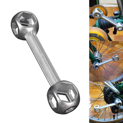 10 in 1 Portable Dog Bone Shape Bicycle Bike Cycling Hexagon Wrench RepaiNWCA