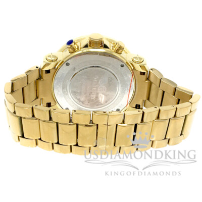 Pre-owned Usdiamondking Men's Techno Grill Diamond Watch Joe Rodeo 48mm Crushed Illusion Dial 1.08ct