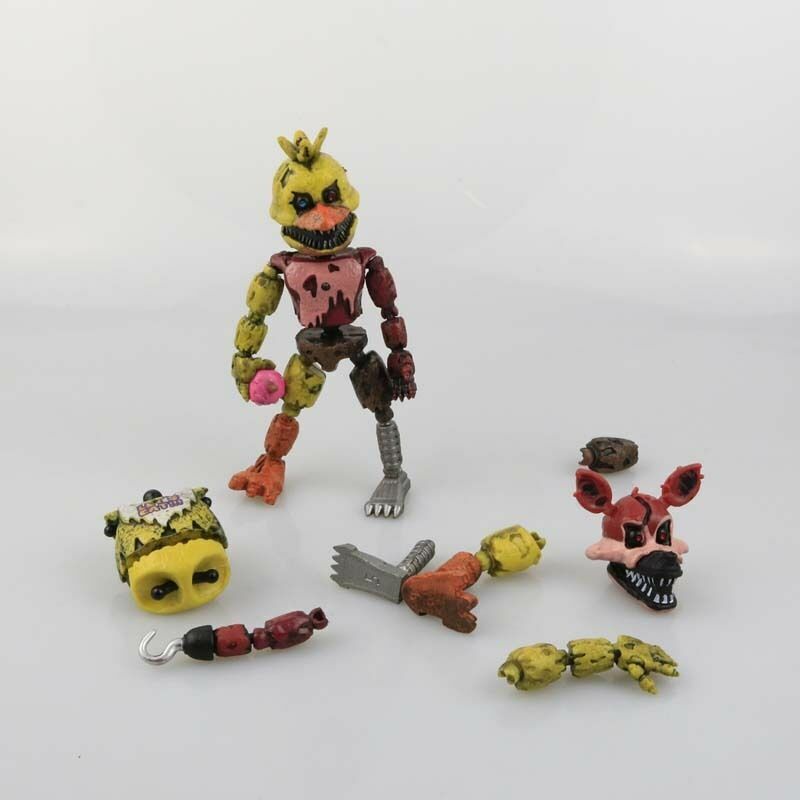 6pcs Five Nights at Freddy's FNAF Toys Action Figures Set for Children, 6 inch