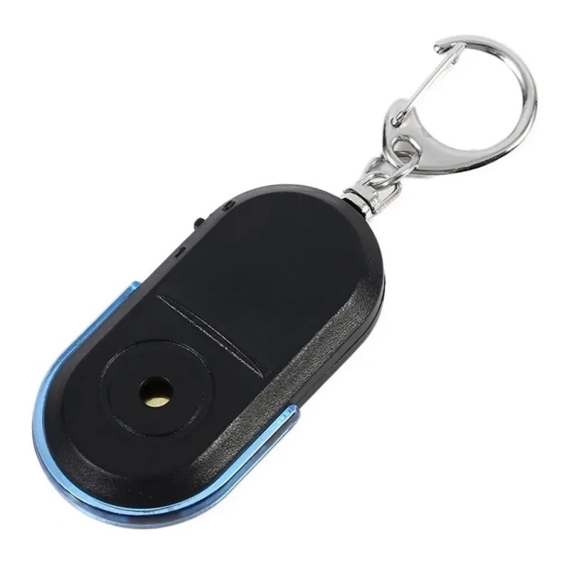 Wireless Anti-Lost Alarm Key Finder Locator Keychain Whistle Sound LED Light