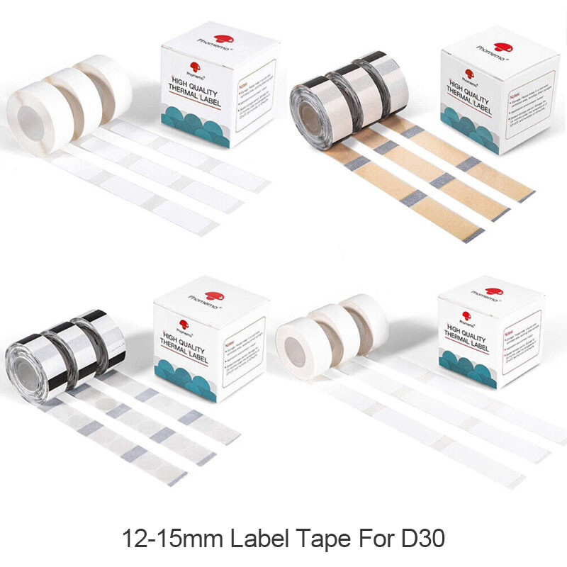 Phomemo Waterproof Self-Adhesive Thermal Label Sticker Paper for D30 Printer