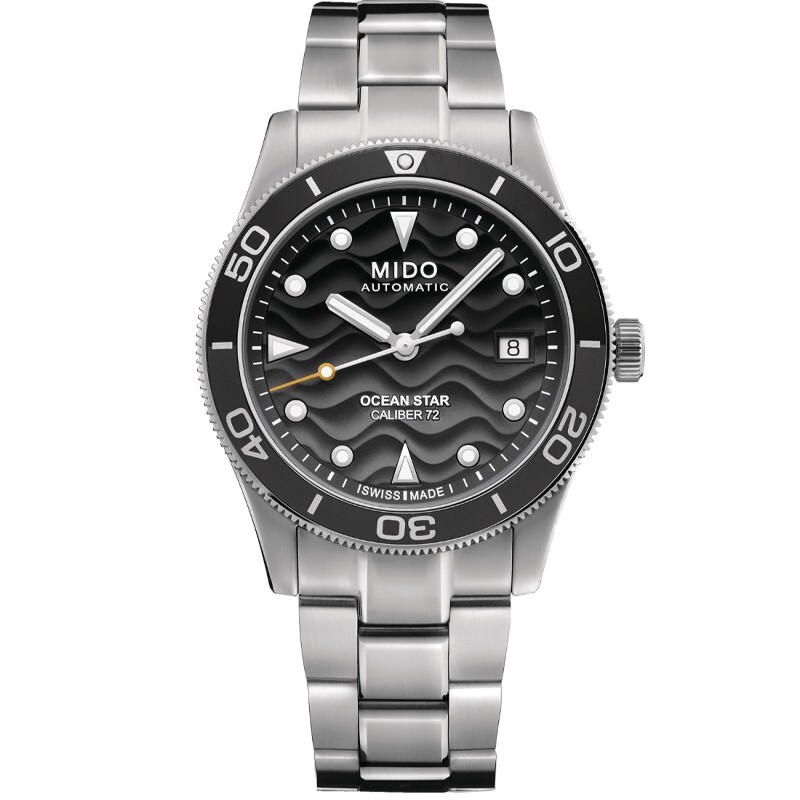 Pre-owned Mido Ocean Star 39mm Grey Gradient Steel Men's Watch M026.907.11.061.00
