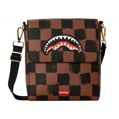 

Сумка через плечо SPRAYGROUND Shark IN Paris Painted Messenger Brown E2023, Multicolor