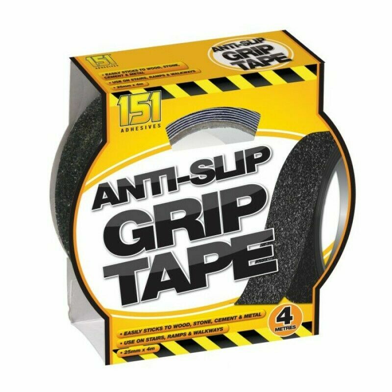 Anti Slip Tape Indoor & Outdoor Non Slide 25mm x 4M Grip Tape Adhesive