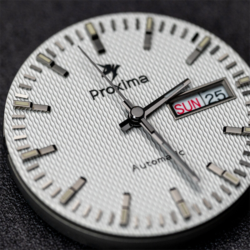 Pre-owned Proxima Men Automatic Watch 38mm Luxury Mechanical Wristwatch 200m Luminous Nh36