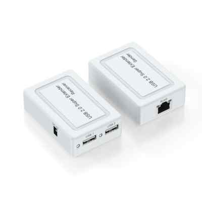 Rj45 2 USB 2.0 Extender Via Cat6 Ethernet Network Cable for Webcam Camera Mouse