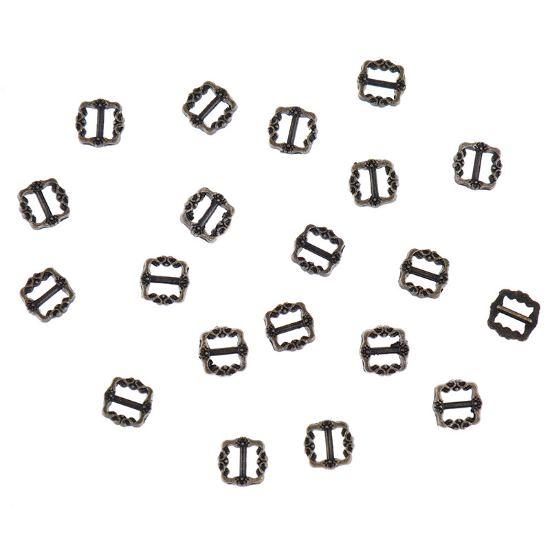 20Pc ltra-small Belt Buckles for DIY Doll Bag Button Shoes Clothes Accessorie-lu