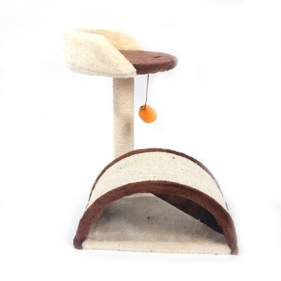 Cat Climbing Tree Board Kitten Scratch Hanging Toy