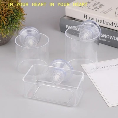【X】Fish Tank Feeding Ring Transparent Acrylic Rectangle Round Shape Aquarium
