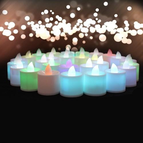 Mini Colorful Romantic Electronic Candle LED Light For Party Decorate CF