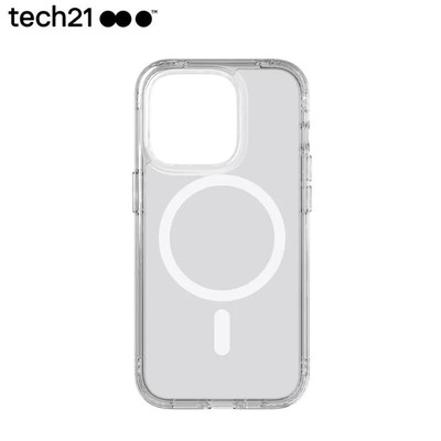Tech21 Evo Clear für iPhone 14 Pro Max MagSafe Kratzfeste Stoßdämpfend