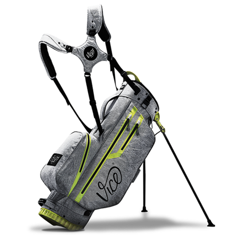 Vice Golf Force Stand Bag Professional Outdoor Ultralight Carbon Grey Neon Lime