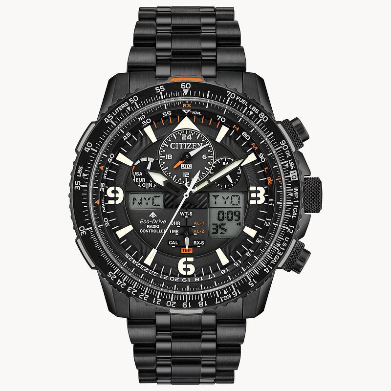 Pre-owned Citizen Eco Drive Man's Promaster Skyhawk Chronograph A-t Watch Jy8075-51e