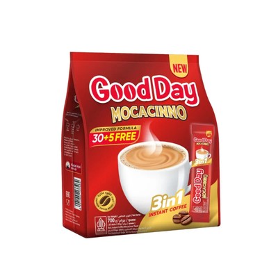 Good Day Instant Coffee Mocacinno Flavor 3 IN 1 (30+5 Free x 20Gram)