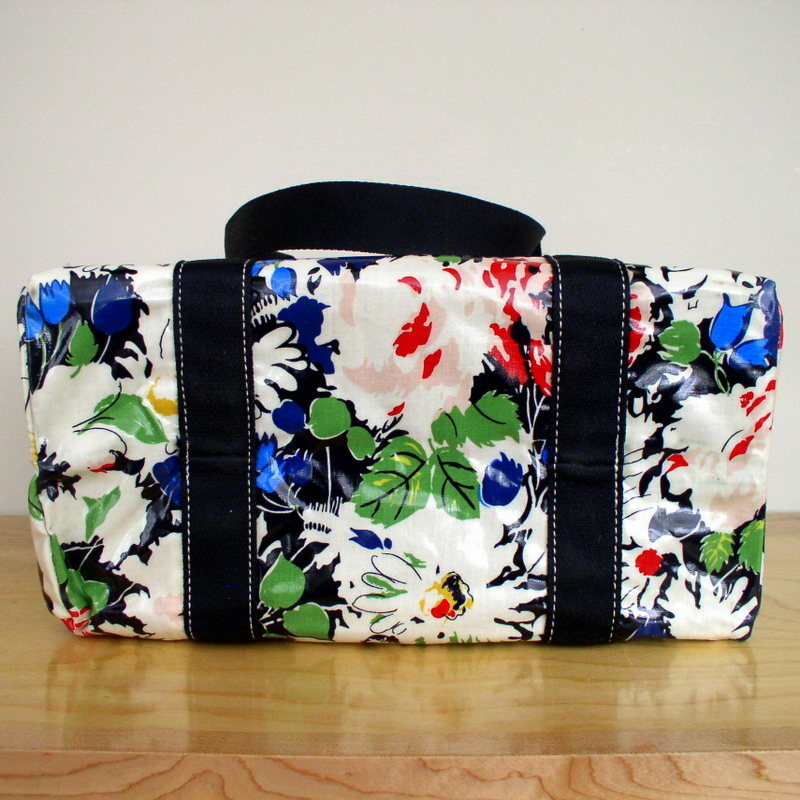 Anna Griffin Scrapbooking Tote Bag Darcey Painterly Floral Laminated Canvas