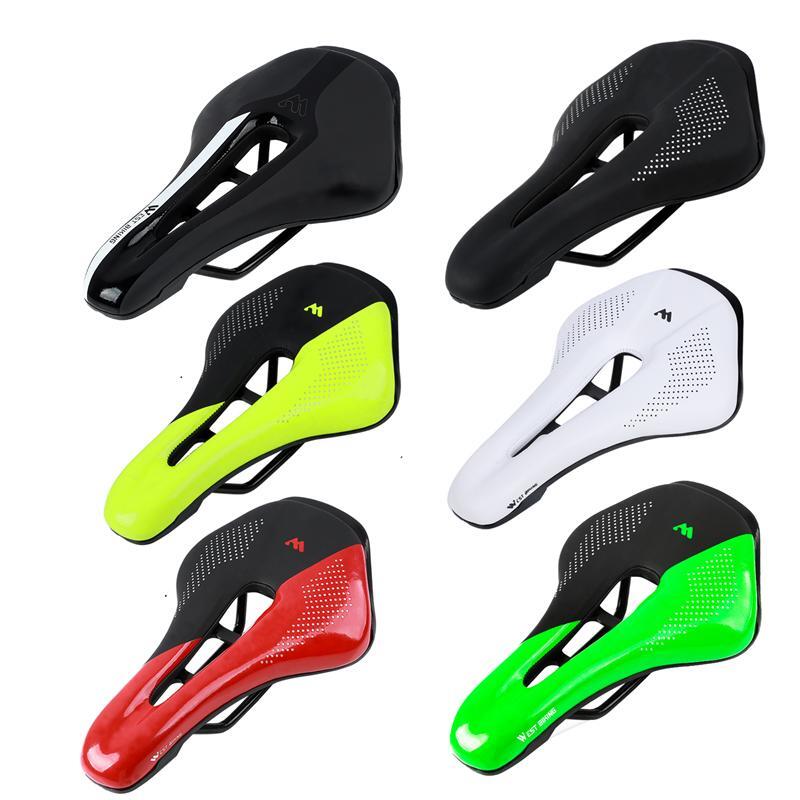 Saddle Steel Rail Leather Cycling Seat Saddle
