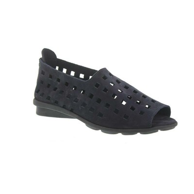 ARCHE ARCHE DRICK, SANDALETTE, NUBUCK, NUIT (DUNKELBLAU), REISSVERSCHLUSS, LATEXSOHLE