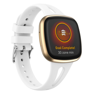 Replacement For Fitbit Versa 3/4 Sense Slim Silicone Sport Watch Band Soft Strap