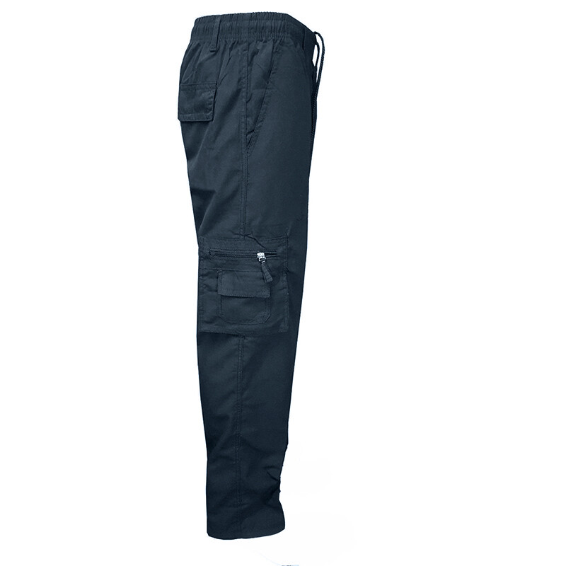 Mens Tactical Combat Cargo Work Pants Casual Outdoor Hiking Slim Fit Trousers