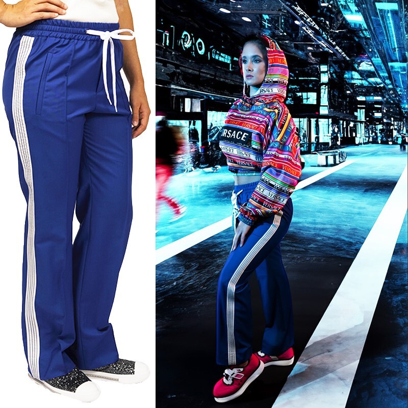 パンツ Miu Miu Pinstriped Wool Trousers With Elastic Waistband Pinstripe herringbone wool trousers | Miu Miu | OTTODISANPIETRO