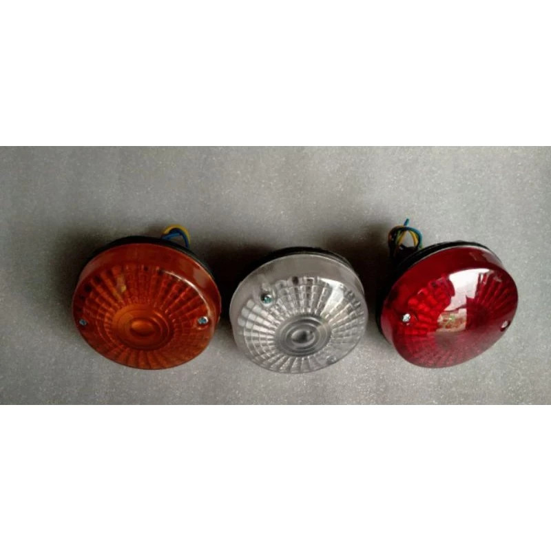 Fits For Suzuki LJ50 LJ80 Front Indicator Rear Tail Light Red White Yellow 3Pcs