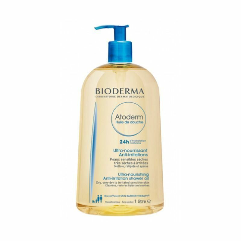 BIODERMA ATODERM VISO CORPO OLIO DOCCIA 1 LITRO PER TUTTI I TIPI DI PELLE