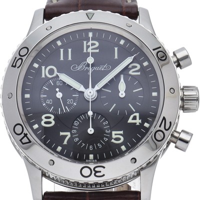 Breguet Aeronaval Chronograph 3800ST/92/9W6 Box Warranty Stainless Steel / L...
