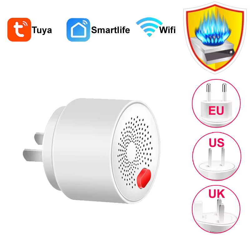 Tuya Smart Home Wifi Natural Gas Sensor Combustible Coal Gas LPG Gas Leakage Ala