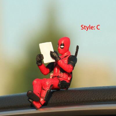 Funny Deadpool Car Ornament Interior Dashboard Toy Decoration Mini Figures