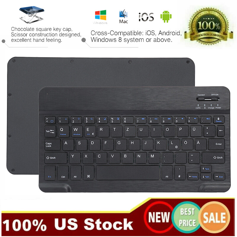 Wireless Bluetooth Keyboard For iPad 10.2" 9.7 7th/6th/5th Gen 2019/2018 Air 2 3