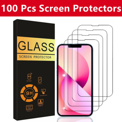 Wholesale LOT Tempered Glass Screen Protector for iPhone 16 Pro Max 15 14 13 12