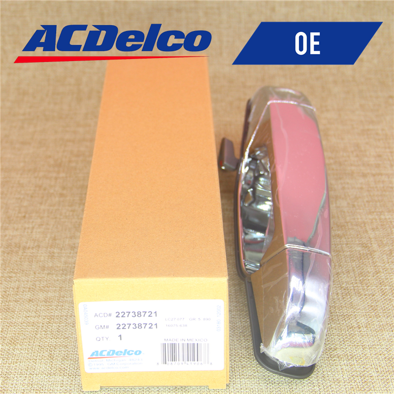 OEM Front Left Driver Side Chrome Exterior Door Handle for 2007-2013 Chevy GMC