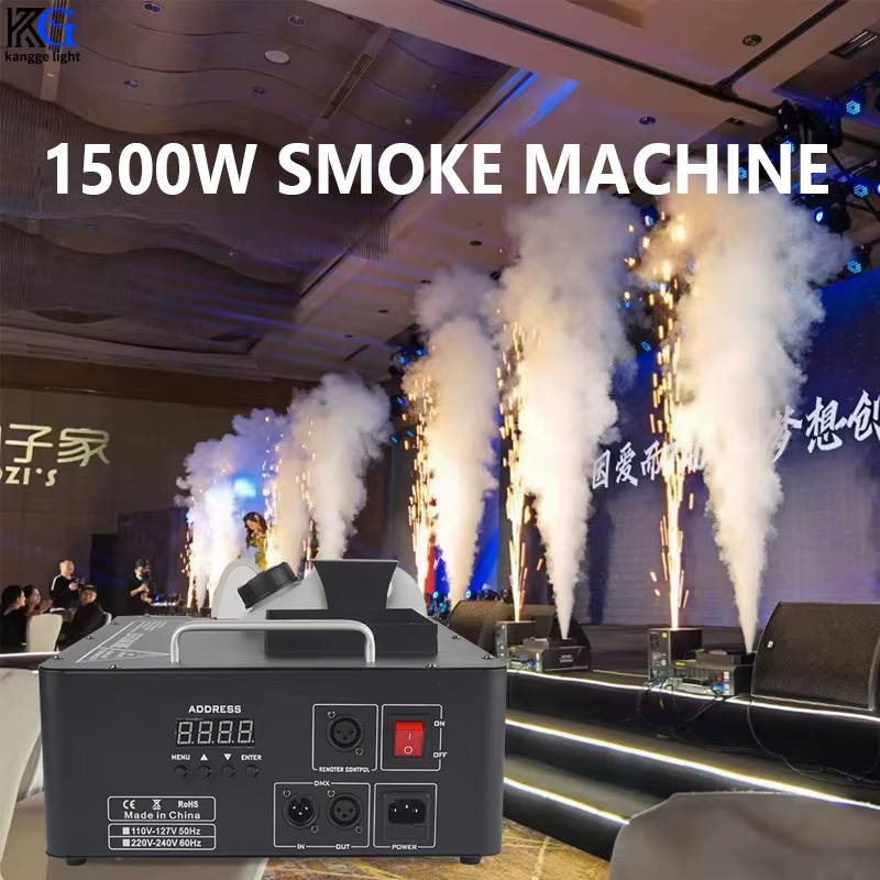 1500W Led Stage Performanc Smoke Machine DMX Vertical Fog Machine Party Nightclu
