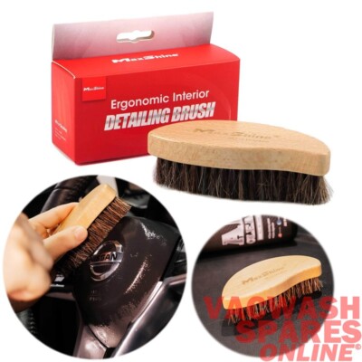 MAXSHINE ERGONOMIC INTERIOR DETAILING BRUSH - LEATHER - VINYL -FABRIC -SOFT TOPS