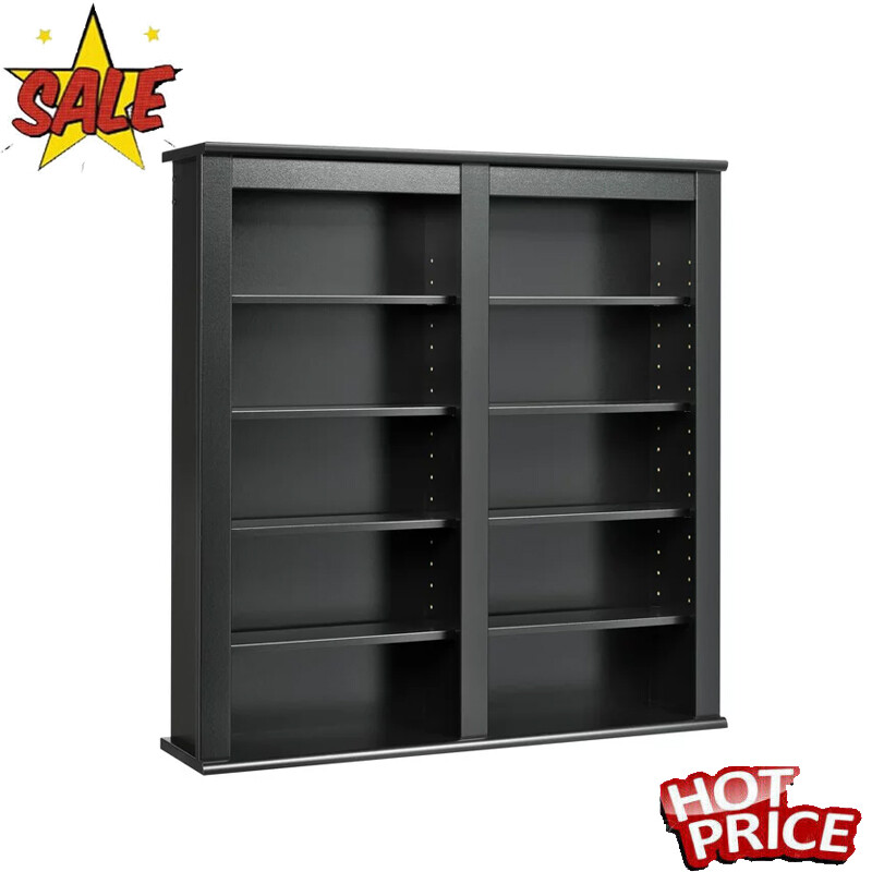 Floating Media Shelf CD DVD Rack Storage Shelves Organizer W