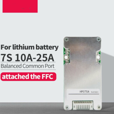 7S 24V 10A 15A 20A 25A Li-ion BMS With Balance Waterproof battery protect Board