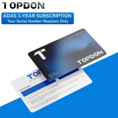 TOPDON ADAS Software Subsription Card 1-Year Update For Phoenix Max Smart ELITE