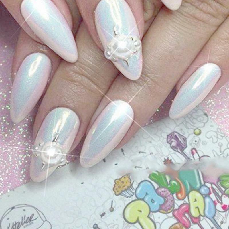 MERMAID EFFECT GLITTER NAIL ART POWDER DUST GLIMMER Hot Nails Iridescent 3g UK