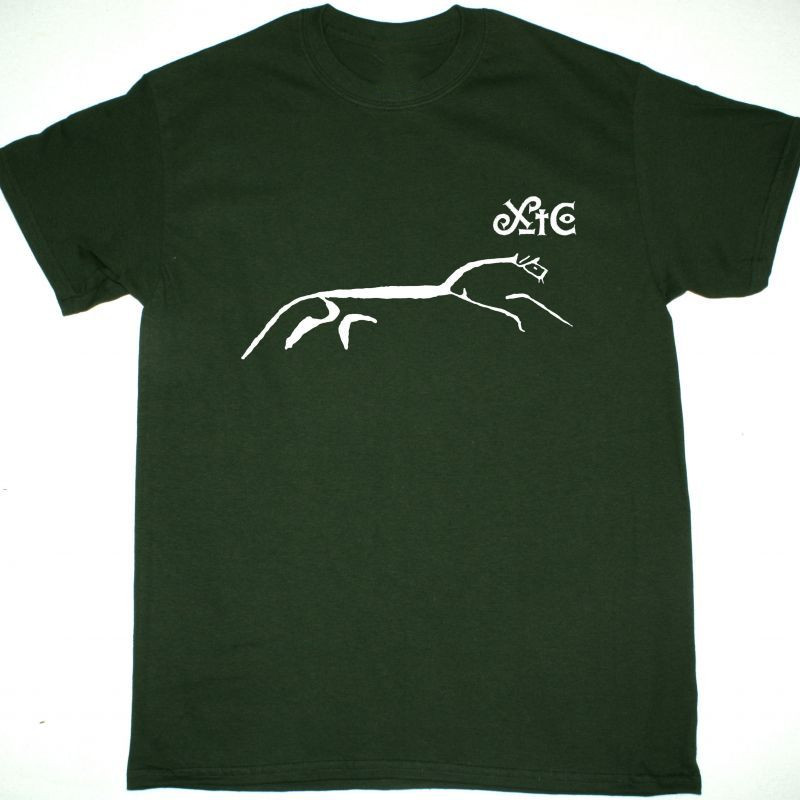 XTC ENGLISH SETTLEMENT Short Sleeve Cotton Green All Size T-Shirt