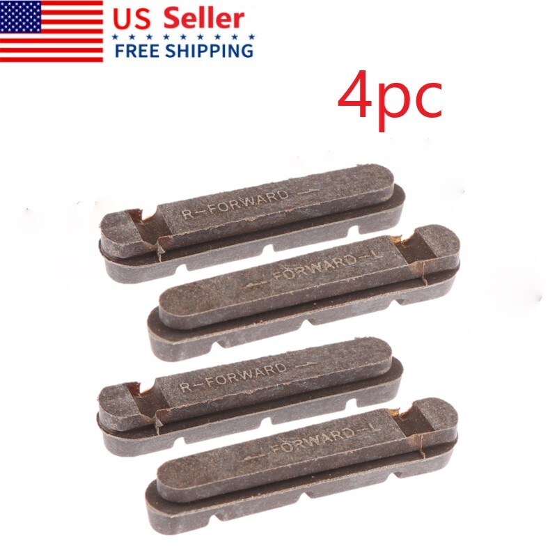 4pc Road Bike Brake Carbon Wheels Brakes Pads Cork Brake Pad