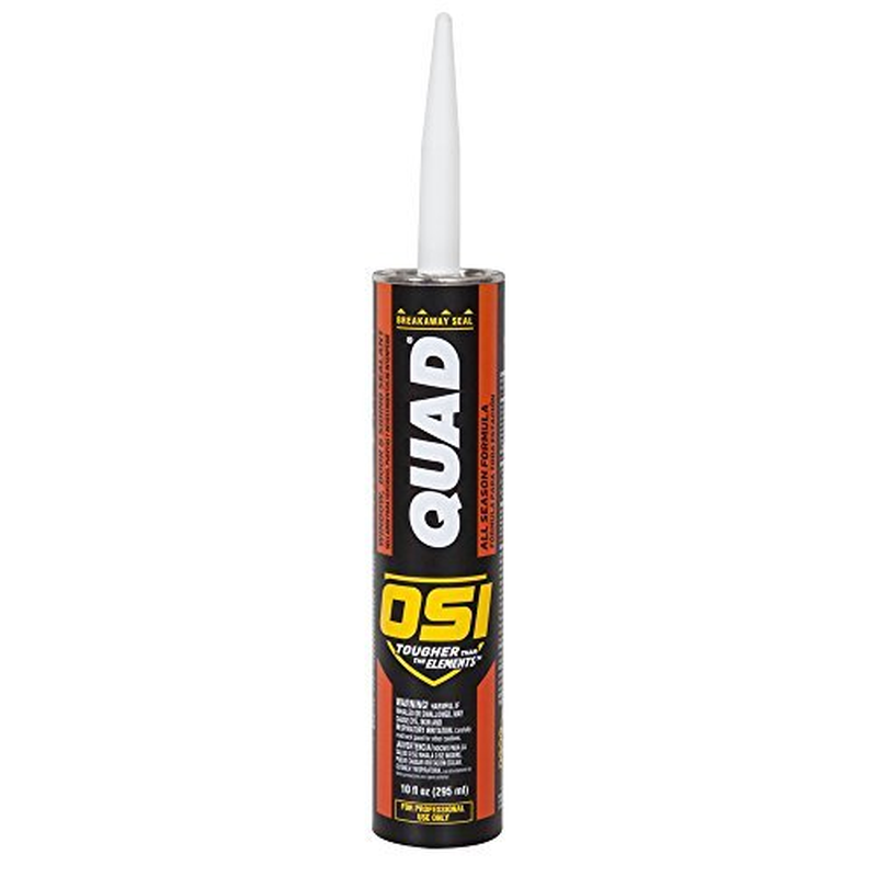 OSI Quad Window, Door and Siding Sealant - Water Resistant, Synthetic Rubber - 1