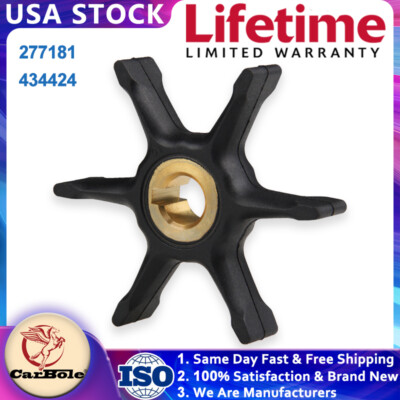 FIT FOR EVINRUDE JOHNSON OUTBOARD WATER PUMP IMPELLER 6HP 1965 THRU 1977 277181