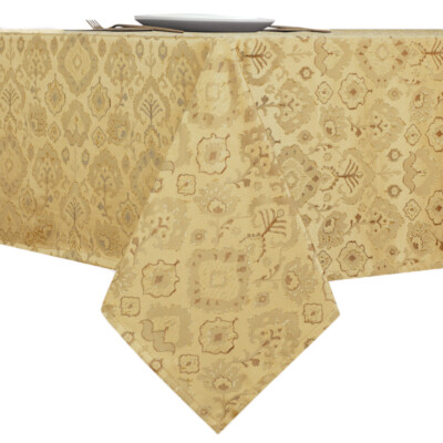 Regency Raised Jacquard Damask Fabric Tablecloth - Assorted Colors & Sizes